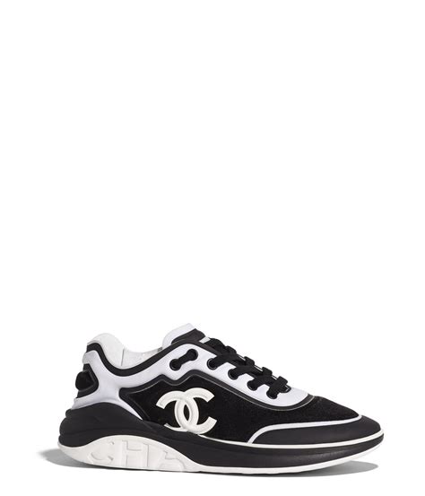 scarpe tipo chanel nere|Sneakers .